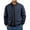 Navy, variant on Men's Business Casual Jacket, Stand Collar Zipper Long Sleeve, Executive Outerwear with Pockets for Work Travel