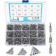 thumbnail image 1 of 400 tornillos autorroscantes, tornillos de cabeza avellanada de acero inoxidable, tornillos autoperforantes de cabeza Torx, tornillos para madera y paneles de yeso con brocas, M3/M3.5/M4,, 1 of 5