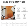 thumbnail image 5 of Creowell  Burnt Orange Throw Pillow Cover ,Geometric Black Gray Cushion Cover,Watercolor Ombre Oil Painting Pillow Cover,Contemporary Minimalist Artwork Decorative Square Pillow Case, 5 of 5