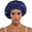 Navy, variant on Classic Solid Color Satin Wide Brim Hat for Fashionable Sleep Cap Travel Sun,Color:Gold