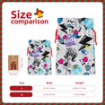 thumbnail image 3 of Yiaed Monster High Print Christmas Small Burlap Bags with Drawstring, Burlap Gift Bags Christmas Linen Treat Sacks Gift Wrapping Bags Xmas Holiday Party-Medium, 3 of 7