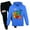 Blue, variant on Boys Girls Number Block Anime Cartoon Graphics Printed Costume Hoodies Sweatshirt&Sweatpants 2 Piece Hooded Tracksuit Long Sleeve Pullover Casual Hoody Set Sport Outfit Jogging Suit Clothes Kid 4-13