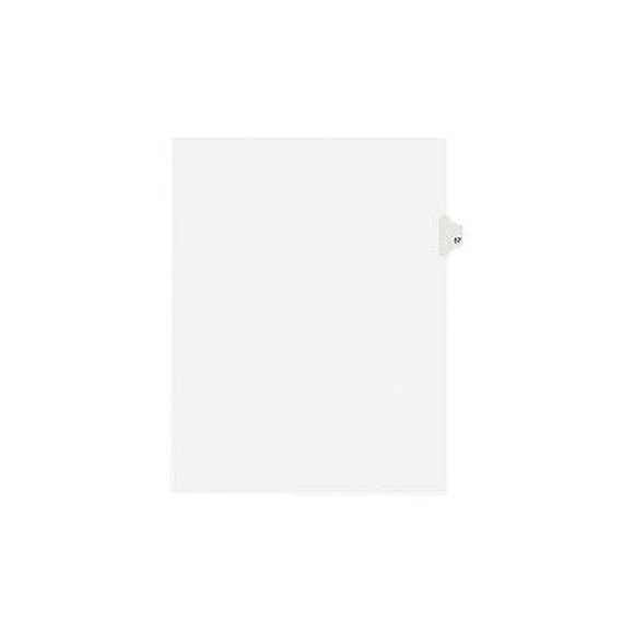 Avery Style Letter - Divider - pre-printed: 57 - tabbed - white (pack of 25)