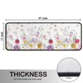 thumbnail image 5 of Kitchen Rugs Sets Of 2,Pioneer Flower Floral Print Pattern Anti Fatigue Kitchen Mat Rugs Non Slip Washable,Decorative Kitchen Floor Mats for Kitchen,Sink,Laundry,17"x47"+17"x47", 5 of 5