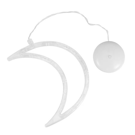 

Frcolor 1pc Christmas Shopwindow Suction Cup Ceiling Lamp Moon Shape Decor Lamp