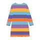 thumbnail image 5 of Odeerbi Niñas Manga Larga Ballet Skater Vestido Rainbow Striped Stretchy Twirly A Line Vestido Escuela Recital Cuello Redondo Vestido, 5 of 5