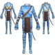 thumbnail image 1 of Mono de Cosplay de Avatar 2 para niños y niñas con cola Avatar: disfraz de The Way Of Water, traje de fiesta Zenti para niños, mono de Halloween para niños, 1 of 4