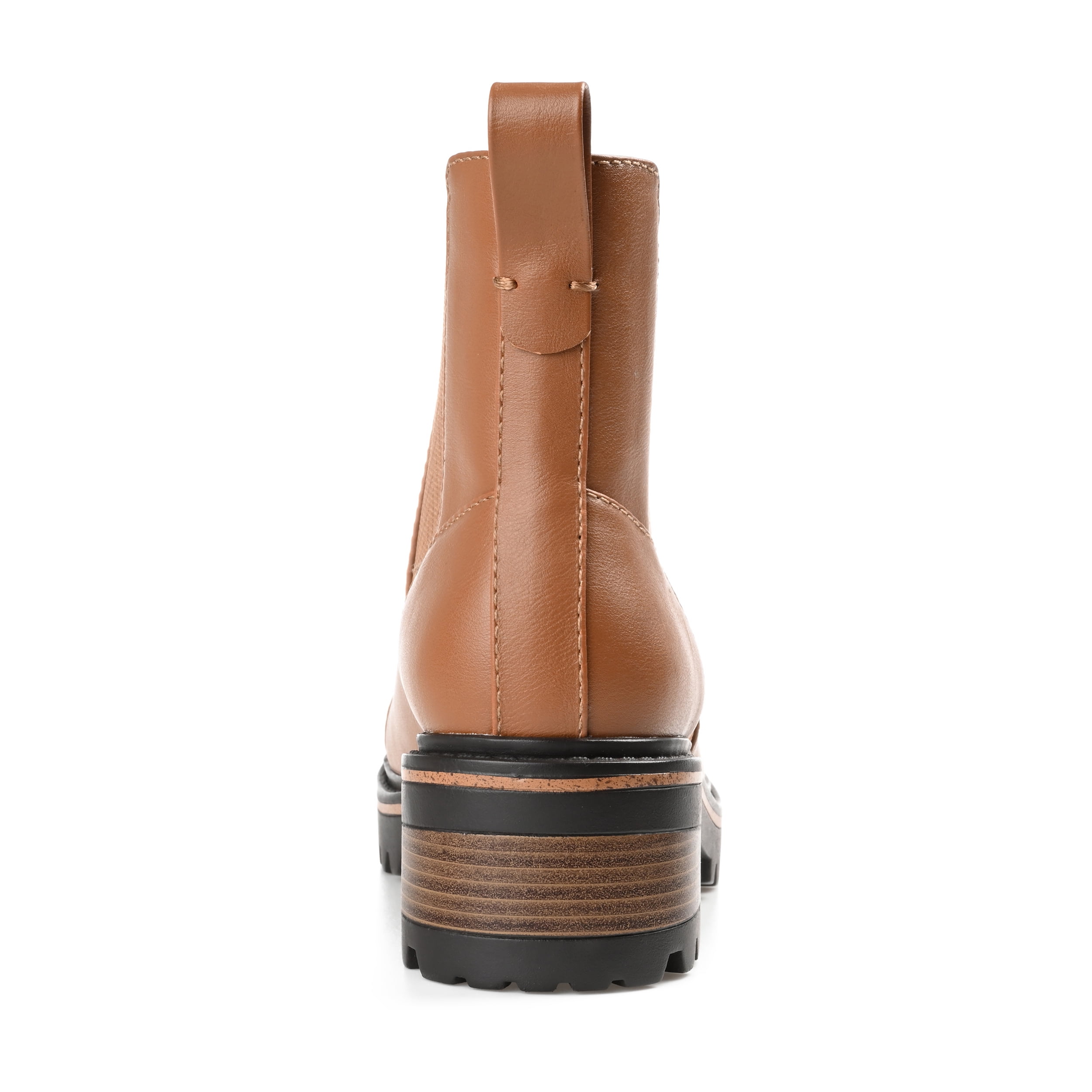 Journee Womens Mirette Pull On Stacked Heel Booties