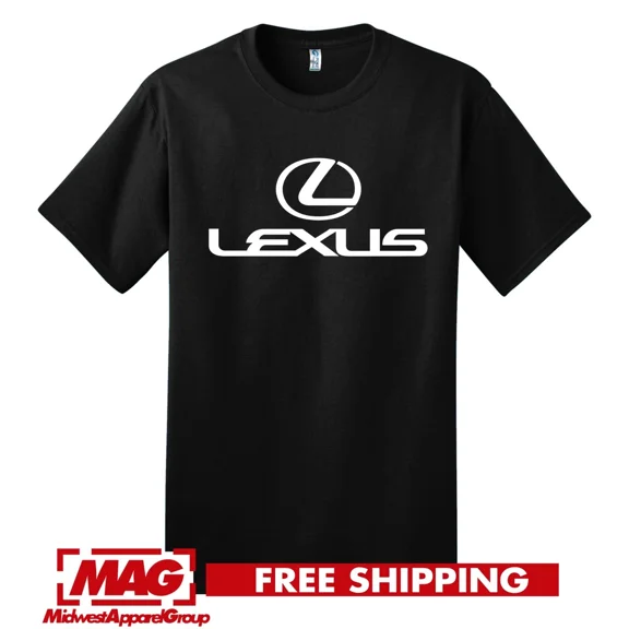 Reprint Rare LEXUS BLACK T-SHIRT Logo IS F Sport Automotive Jdm Shirt Tee Motor NX RC LC