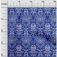 thumbnail image 2 of oneOone Rayon Lapis Blue Fabric Damask Sewing Craft Projects Fabric Prints By Yard 56 Inch Wide, 2 of 4
