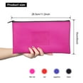 thumbnail image 3 of 4pcs/set 8pcs/set Storage Bag Zippered Multicolor Stationery Pouch With Card Slot For Coin Checks Money, 3 of 7