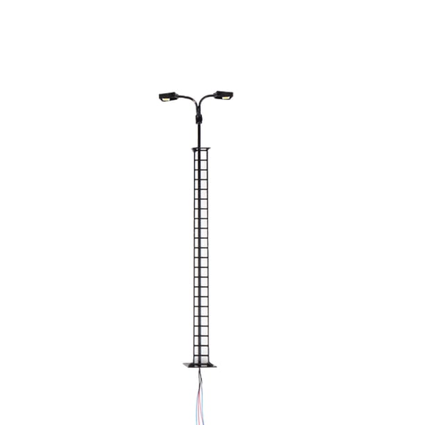 Bearachild Modelo de lámpara de vía férrea, musgo, micropaisaje, exterior, tamaño pequeño, LED, poste de luz de Metal, patios, jardín, patio de Artesanía Negro (luz blanca) Bearachild HA064535-02