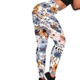 thumbnail image 4 of DISNIMO Flower Printed Yoga Leggings for Women High Waist, Women's Workout Leggings Tummy Control, Breathable Yoga Pants Leggings for Yoga Gym Running, Multicolor, 2XL, 4 of 6