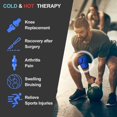 thumbnail image 3 of Knee Ice Pack Wrap For Knees Replacement Surgery Reusable Gel Hot Cold Packs, 3 of 5