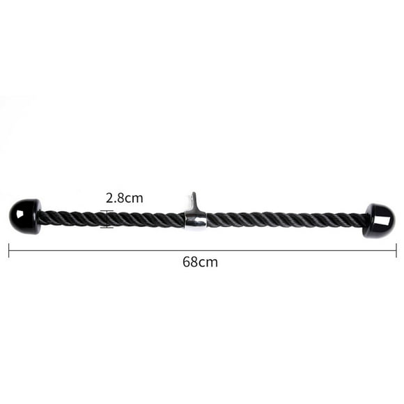 Tricep Rope Heavy Duty Abdominal Crunches Cable Pull Down Laterals Biceps Muscle Training Fitness Body Building Gym Pull Rope