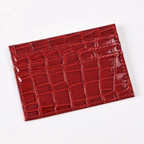 Ultra-thin Leather Card Holder Wallet Pu Leather Business Credit Card Case Purse