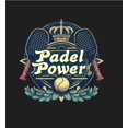 thumbnail image 2 of Padel Tennis Padel Power Adult Black Crew Neck Long Sleeve Tee-Medium, 2 of 6
