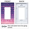 thumbnail image 3 of Yayeee Rocker Switch Wall Plate 2-Gang 4.7"x4.6" Home Decorative Outlet Cover, Gradient Love, 3 of 6