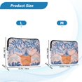 thumbnail image 4 of FORMRS 15"-15.6" Laptop Sleeve Protective Case Soft Carrying Quilted Computer Bag Cover, Pink Leaves, 4 of 7