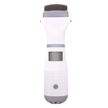 Dog Cat Grooming Electric Flea & Lice Comb, Pet Cleaning Brush with Built-In Vacuum Head