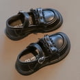 thumbnail image 6 of ITSAME Girls Platform Loafers, Closed Toe Adjustable Strap Soft Sole Kids School Uniform Dress Shoes Black 11.5(Little Kids), 6 of 9