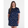 thumbnail image 2 of Joyspun Women’s Dreamy Soft Collection Short Sleeve Sleep Shirt, Sizes S/M to 2X/3X, 2 of 6