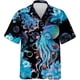 thumbnail image 5 of Camisa de verano para hombre con estampado 3D de pulpo y animales marinos, manga corta, botones de solapa, camisas personalizadas para viajar al trabajo, estilo hawaiano, 5 of 5