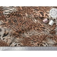 thumbnail image 2 of Soimoi Polyester Crepe Fabric Leopard & Tiger Animal Skin Print Fabric by The Yard 52 Inch Wide, 2 of 3