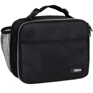 OPUX Insulated Lunch Bag for Kids, Black