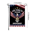 thumbnail image 6 of 250 Anniversary USA Flag, 3 Ply Durable Double Sided 250th USA Garden Flag- Fade Resistant Outdoor Decor for Garden & Porch, 12 x18 In Outdoor Banner Decorations, 6 of 6