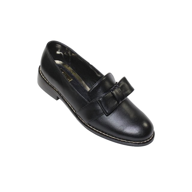 ZAPATOS CASUALES LEON MUJER DAMA MOÑO NEGRO PIEL MESTIZO 242 LEON 242