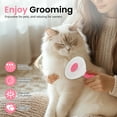 thumbnail image 5 of Jewyow Ultimate Deshedding Brush for Cats & Dogs - Gentle on Skin, Reduces Shedding for Puppies & Kittens,Pink, 5 of 7