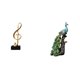 thumbnail image 1 of Figura decorativa de escritorio con forma de nota musical, estatua de , de resina. Pieza central única, ideal para la oficina o el hogar., 1 of 8