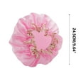 thumbnail image 2 of Bath Shower Cap for Women, Double Thick Waterproof Layers Shower Hair Caps, Elastic and Reusable Hair Cap, Protection Hair Bathing Hat for Women Men Kids, 2 of 7