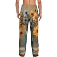 thumbnail image 7 of Salouo Charming Daisy Bouquet Art Print Pajama Pants for Men, Lounge Pants Elastic Waistband Casual Men's sleepwear Loungewear Sleep Pajama Pant -XX-Large, 7 of 7