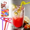 thumbnail image 7 of Blarkrus 100-Count Flexible Plastic Drinking Straws, 10 in Long, Assorted Colors, Disposable for Quick Cleanup, Ideal for Cocktails and Summer BBQs, 7 of 7