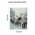 thumbnail image 3 of LHONGY Reindeers Animal Animals Reindeer Winter Snow Deer Cold Wall Art Print 12x16 in, 3 of 5