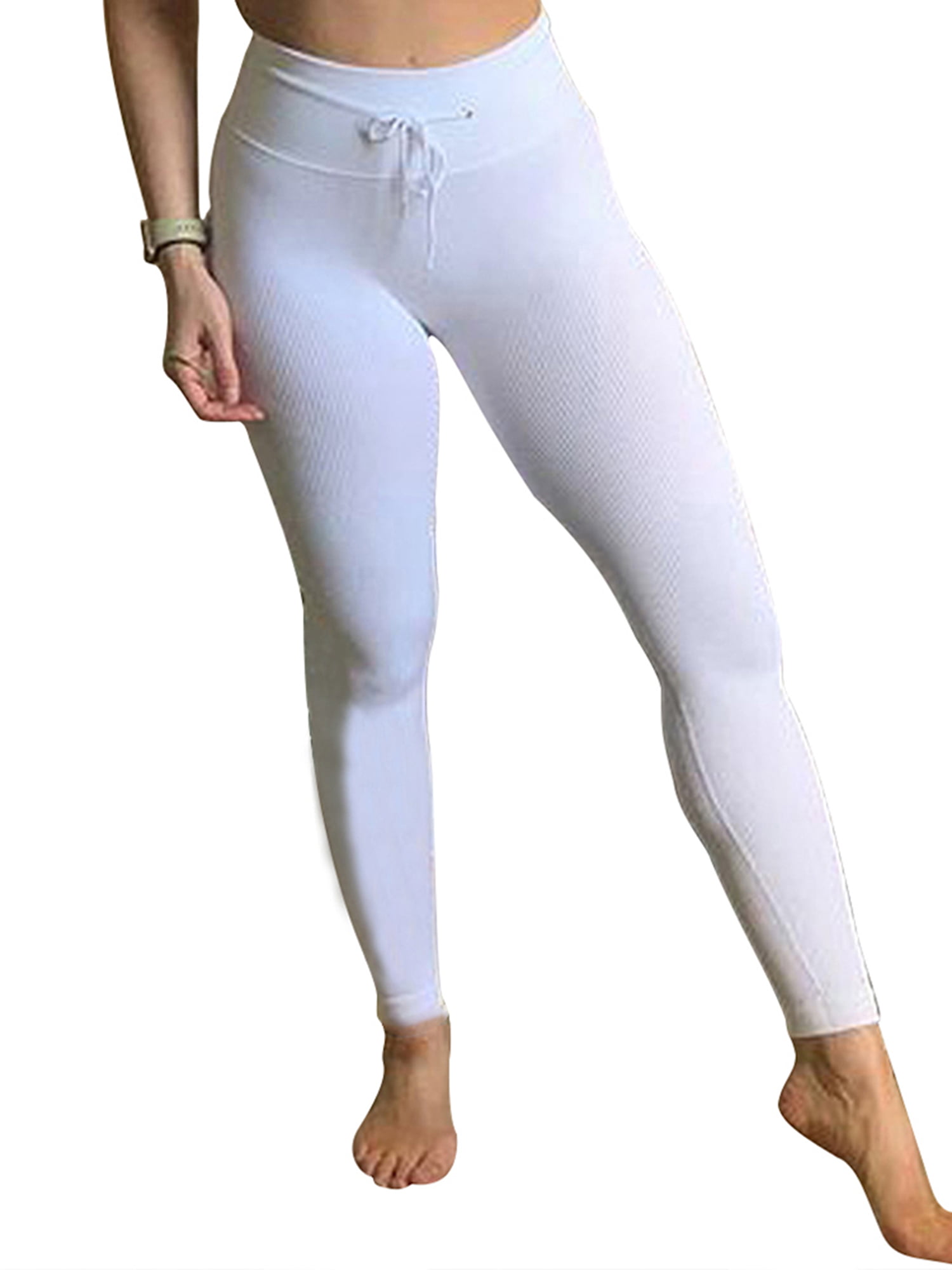 KISSMODA Womens Gym Leggings High Waist Slim Fit Yoga Pants with Back Pockets 