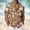 Coffee, variant on YLSDY Men's Tropical Floral Print Camp Collar Shirt, Short Sleeve Hawaiian Style Casual Button-Down Light Blue S