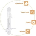 thumbnail image 4 of CUITING Clear Plastic Locking Shelf Support Pegs  Fits 5/16” Diameter Hole  5/8” Shelf  30 Pack, 4 of 6