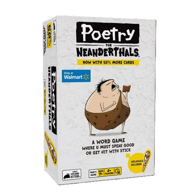 Poetry for Neanderthals with More Cards