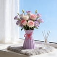 thumbnail image 1 of JZCHUNTOY Imitation Woven Plastic Vase 1 Piece, Imitation Rattan Weave Decorative Flower Vase, Lightweight Unbreakable Flower Container, for Dining Table, Living Room, Office Desktop Decoration, 1 of 7