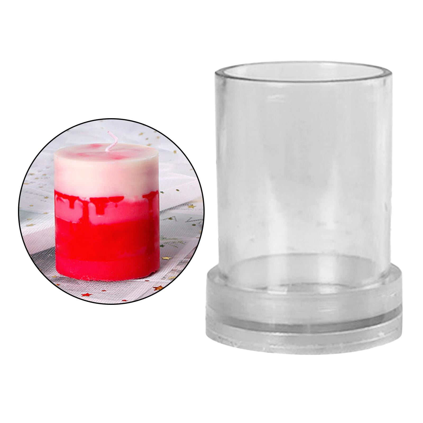 FVDPWYE 2 Pieces Plastic Candle Mold for Candle Making Candle Making Molds DIY Soap