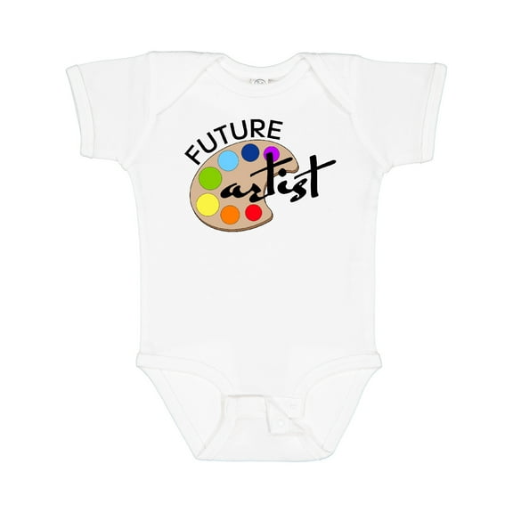 Inktastic Future Artist with Paints Boys or Girls Baby Bodysuit