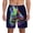 White, variant on Howling Wolf for Men's Swimming Trunks Swim Trunks Quick Dry Swim Shorts with Mesh Lining Funny Swimwear Bathing Suits