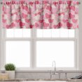 thumbnail image 3 of Ambesonne Valentines Valance & Curtain, Heart Shapes Cookies, 55"x36", Pale Brown Pale Pink, 3 of 6