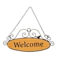 thumbnail image 2 of Letrero de bienvenida, colgador de puerta delantera, regalo de inauguración de la casa, placa de bienvenida decorativa resistente, placa colgante de Marco negro, 2 of 8
