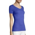 thumbnail image 3 of Hanes Women's FreshIQ X-Temp Tri-Blend Performance V-Neck Tee, 3 of 5