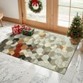 thumbnail image 4 of 2x3 Entryway Rug Bathroom Rugs for Front Door Bedroom Kitchen, Washable Vintage Print Carpet, Floor Mat with Non Slip Backing, 4 of 8