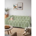 thumbnail image 6 of Sage Green Moroccan Couch Cover for Dogs, Boho Ethnic Chic Abstract Geometric Washable Sofa Covers Slipcover for Pets Dogs Futon Cover, Couch Recliner Covers, Oversized Chair Slipcover 71"x91", 6 of 9